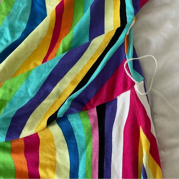 Eloquii Wrap Around Dress in Liquid Rainbow - Picture 6 of 12